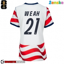 Ženske Nogometnih dresov Združene države Timothy Weah #21 Domači SP 2026 Kratki rokavi